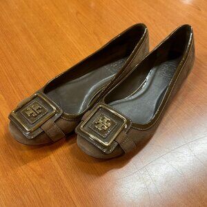 Tory Burch Brown Suede Flats